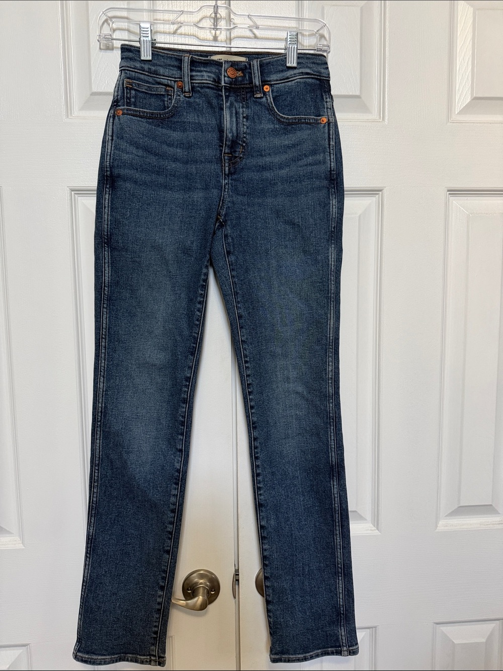Madewell Dark Blue Straight-Leg Jeans
